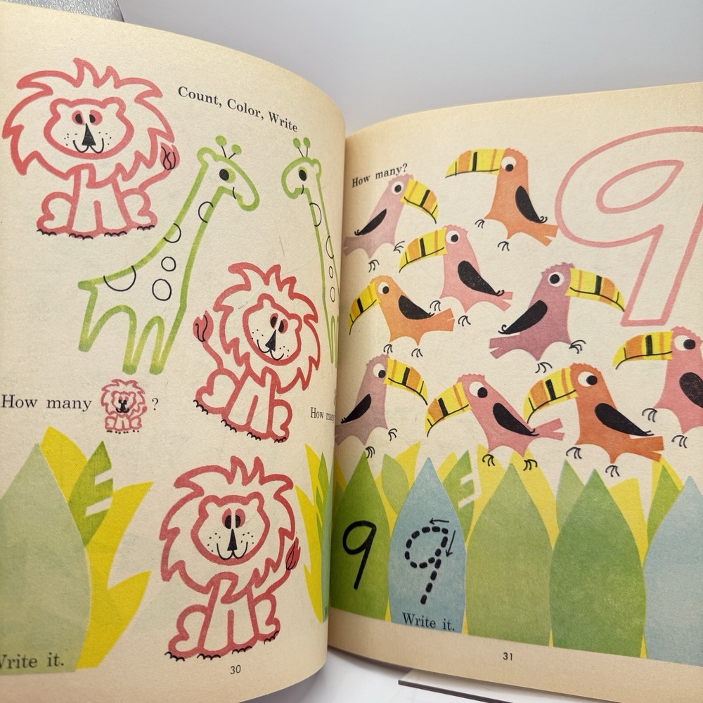 Happy Helper Count Color Play Preschool Math Workbook **‎ Some Writing - Picture 6 of 11